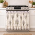 thumbnail image 1 of Farmhouse Stove Skirt Oven Curtain for Kitchen Decor – Cotton Blend Stove Curtain with Lace Ruffle Trim and Ribbon Ties – Oven Curtain Cover for Cottage Kitchen (F), 1 of 6
