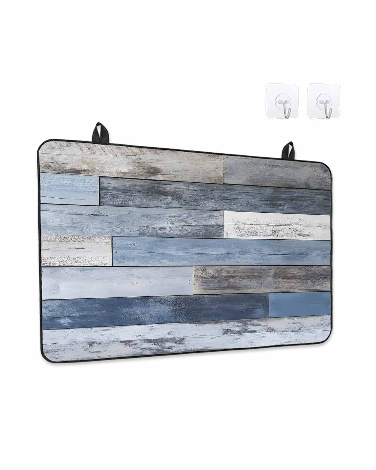 Farmhouse Stove Top Covers for Electric Stove, 28'x20'' Sunflower Gnome Bee Star Yellow Buffalo Plaid Patchwork Glass Ceramic Stove Cover Foldable Rubber Mat Cooktop Protector for Kitchen