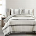 thumbnail image 1 of Farmhouse Stripe Comforter Set by Lush Decor, 1 of 11