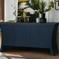 thumbnail image 1 of Farmhouse Style - 4-Door Cabinet Storage - Main Living Area - Easy Assembly and Long-Lasting Performance, 1 of 3