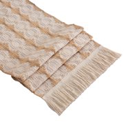 Farmhouse Style Cotton Linen Table Runner, Boho Table Runner, Dining Kitchen Home Decor