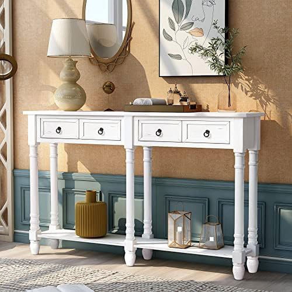 Farmhouse Style Extra Long Console Table Hallway Table Entryway Table ...