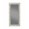 thumbnail image 1 of Farmhouse Style Full Length Leaner Mirror With Polystyrene Frame, Antique White- Saltoro Sherpi, 1 of 5