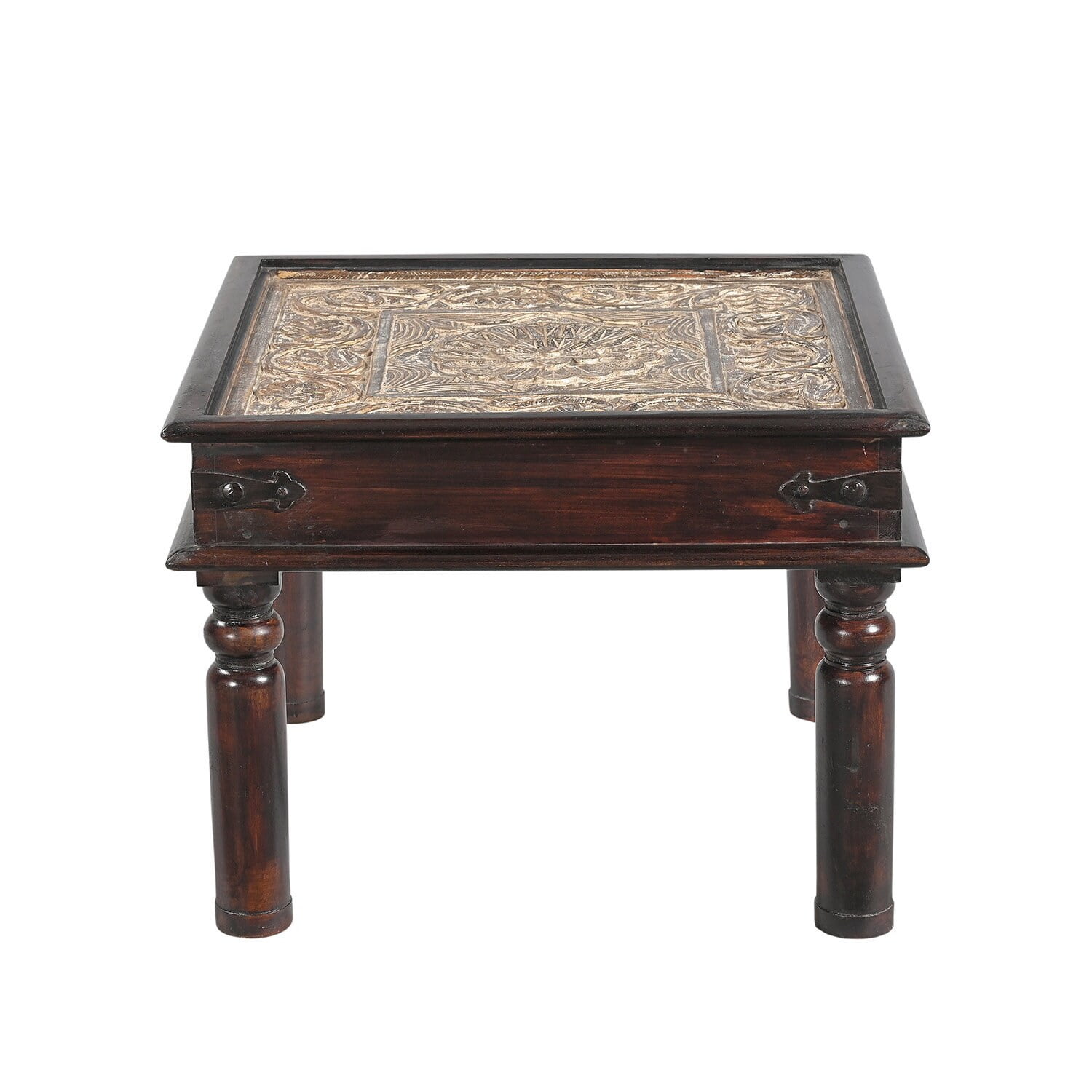 Indian wood side table discount