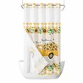 thumbnail image 1 of Farmhouse Style No Hook Shower Curtain with Snap in Liner Sunflower Yellow Car Country Plant Plaid Linen Waterproof Bathroom Shower Curtain with See Through Top Window for Bathtub 36" x 72", 1 of 9