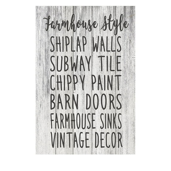 Farmhouse Style Quote Farmhouse Style Rustic Metal Kitchen Home Decor Wall Sign - 12" x 8"