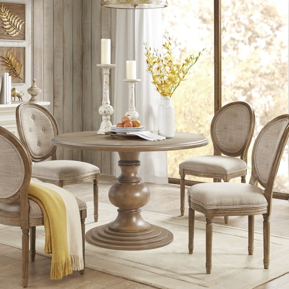 Farmhouse Style Round Table / Great for Family Conversations