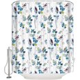 thumbnail image 1 of Farmhouse Style Shower Curtain for Bathroom 72" x 84" Leaves Robin Birds Shower Curtain with Hooks Polyester Waterproof Home Bathtub Decor, 1 of 1