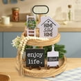 thumbnail image 1 of Farmhouse Style Wooden Tray Tabletop Centerpiece Layered Crafted Home Piece, 1 of 5