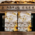 thumbnail image 1 of Farmhouse Sunflower Kitchen Towels Set of 4, Vintage Daisy Butterflies Rustic Wood Absorbent Dish Towels for Kitchen, Microfiber Hand Towel, Quick Drying Tea Towel for Cleaning Decorative Dishcloths, 1 of 7