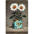 thumbnail image 1 of Farmhouse Sunflower Rustic Tin Sign For Modern Farmhouse Kitchen Dinning Room Flowers Painting Country Prints Chic Tin Sign Artwork For Bedroom Living Room Bathroom 5.5 x 8 In, 1 of 7