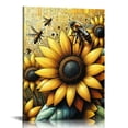 thumbnail image 1 of Farmhouse Sunflower Wall Art Country Floral Hummingbird Pictures Wall Decor Rustic Flower Inspirational Canvas Paintings Modern Artwork Home Decorations for Bathroom LivingRoom12*16inch/16*20inch&nbsp, 1 of 5