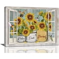 thumbnail image 1 of Farmhouse Sunflowers Bathroom Wall Art Rustic Window Views Hummingbird Pictures Wall Decor Abstract Relax Soak Unwind Canvas Prints Painting Modern Home Framed Artwork for Bedroom Living Room 16"x12", 1 of 6