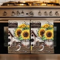 thumbnail image 1 of Farmhouse Sunflowers Kitchen Towels Set of 3, Western Star Country Bird Pine Cone Absorbent Dish Towels for Kitchen, Microfiber Hand Towel, Quick Drying Tea Towel for Cleaning Decorative Dishcloths, 1 of 7