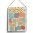 thumbnail image 1 of Farmhouse Sunshine on My Mind Wooden Sign Artwork, Summer Sunshine Wood Sign Wall Art Hanging Sign Home Decor 8x10 Inch, 1 of 3