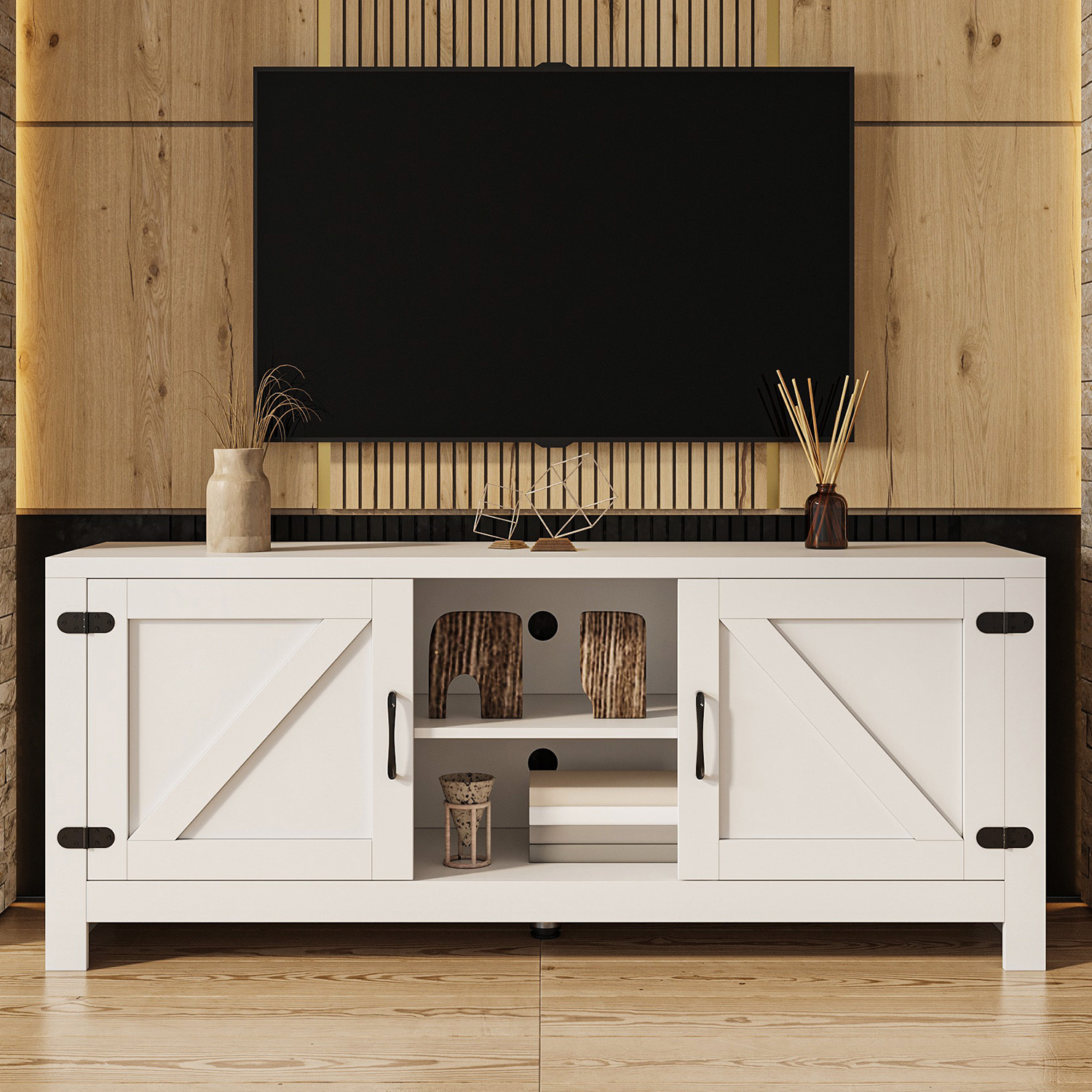 Farmhouse TV Stand Modern Television Stands Mid Century Media