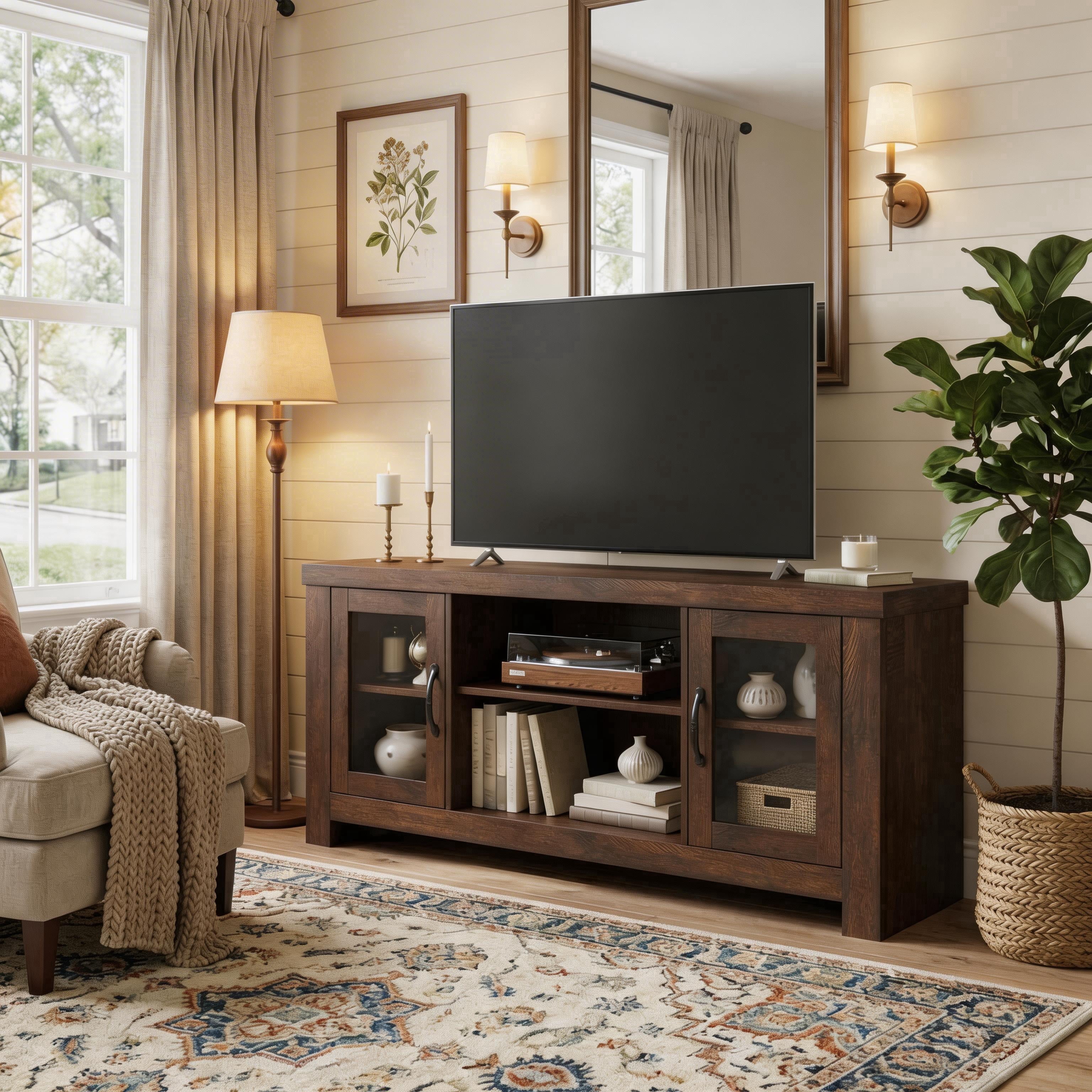 Water Rpple Tilisora, Media Console, Water Ripple Acrylic Doors - Walmart.com