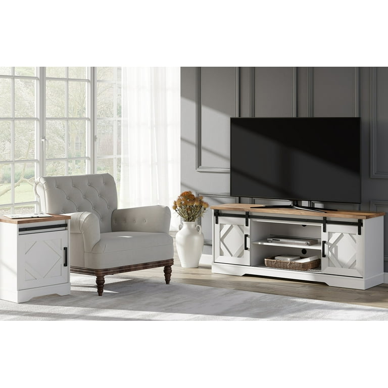 Farmhouse TV stand and End Table set for Living room Walmart