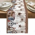 thumbnail image 1 of Farmhouse Table Runner - 36 Inch Long, Kitchen Dining Table Runner Dresser Scarves, Western Texas Star American Country Berry Farmhouse Decor for Coffee Tables Wedding Party Banquet, 1 of 8