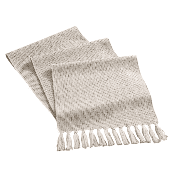 Farmhouse Table Runner with Tassels, 13x72 Inch Beige Rustic Table Runner for Dining Table, Holiday & Wedding Dcor, Cotton Linen Tablecloth Runner