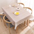 thumbnail image 1 of Farmhouse Tablecloth Rustic Lattice Tablecloth Table Cover Rectangle Table Cloths for Kitchen Dining Party Holiday Christmas Buffet Tabletop Decor 54 x 59.8 Inch, 1 of 4