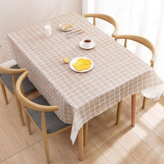 Farmhouse Tablecloth Rustic Lattice Tablecloth Table Cover Rectangle Table Cloths for Kitchen Dining Party Holiday Christmas Buffet Tabletop Decor 54 x 59.8 Inch