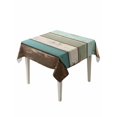 thumbnail image 1 of Farmhouse Teal Brown Table Cloth, Vintage Ombre Wooden Waterproof Tablecloth for Square Tables, Reusable Washable Fabric Table Cover for Restaurant Kitchen Dining Tables 60"x60", 1 of 6