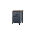 thumbnail image 1 of Farmhouse Three Drawer Wood File Cabinet Blue Wood Fully Assembled, 1 of 11