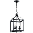 thumbnail image 1 of Farmhouse Three Light Chandelier-Black Finish Bailey Street Home 147-Bel-3087278, 1 of 10