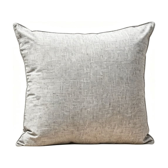 Farmhouse Throw Pillow Cover, Waterproof Outdoor Cushion Case, Decorative Polyester Pillowcase, For Patio Garden Living Room, 22"x22"(Grey)