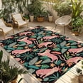 thumbnail image 1 of Farmhouse Tiger Outdoor Rug 3x5 Ft - Reversible Patio Rug Outdoor Camping Rugs, Summer Watercolor Animals Palm Trees Washable Indoor Outdoor Area Rugs, Non-Slip Outdoor Carpet Runner for Deck/Porch, 1 of 8