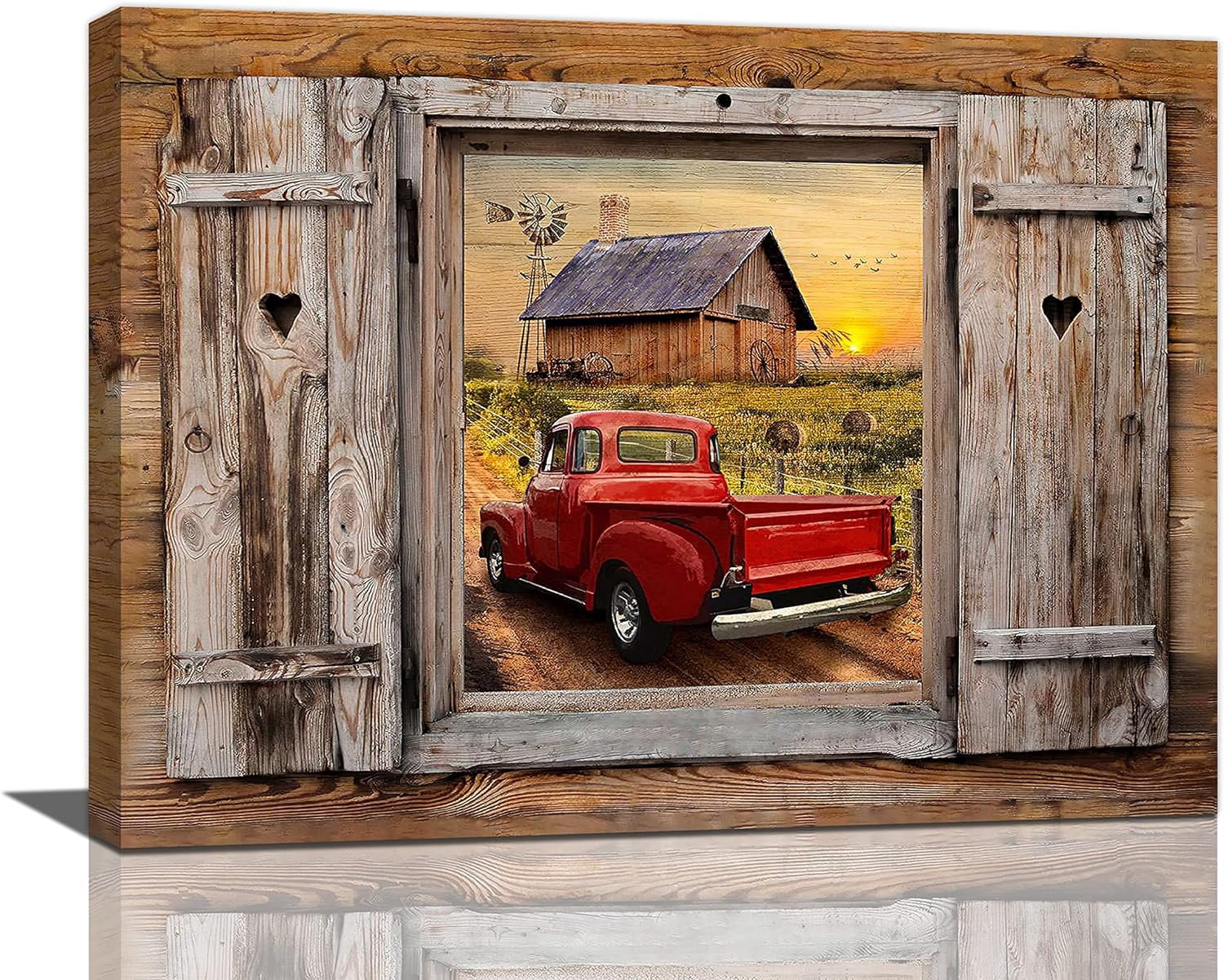Farmhouse Truck Wall Art Farmhouse Wall Decor Rustic Old Barn Pictures