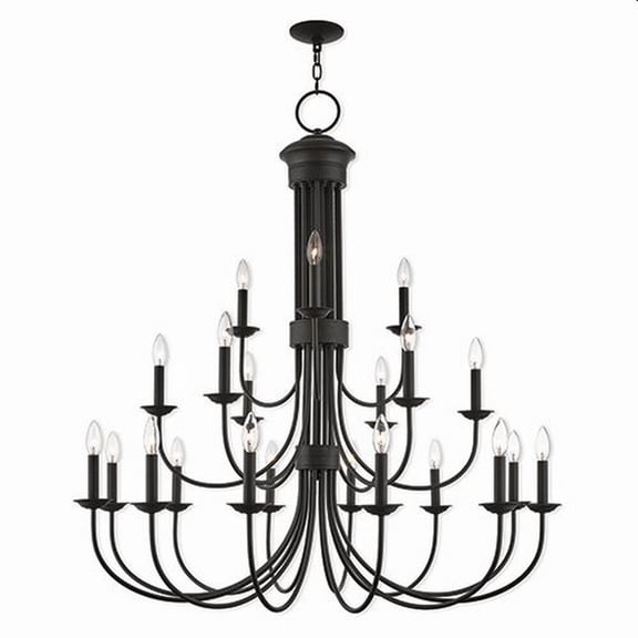 Farmhouse Twenty One Light Chandelier-Bronze Finish Bailey Street Home 218-Bel-2513249