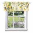 thumbnail image 1 of Farmhouse Valance Curtain for Windows Summer Yellow Green Lemon Gnomes Branches Gradient Rod Pocket Curtain Valances Short Window Treatments Panels for Kitchen Bathroom Laundry Basement 60 x 14 Inch, 1 of 9