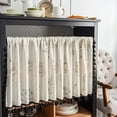 thumbnail image 1 of Farmhouse Valance Curtain for Kitchen Window Light Blocking Short Rod Pocket Panels Small Window Bathroom Basement Décor, 1 of 8