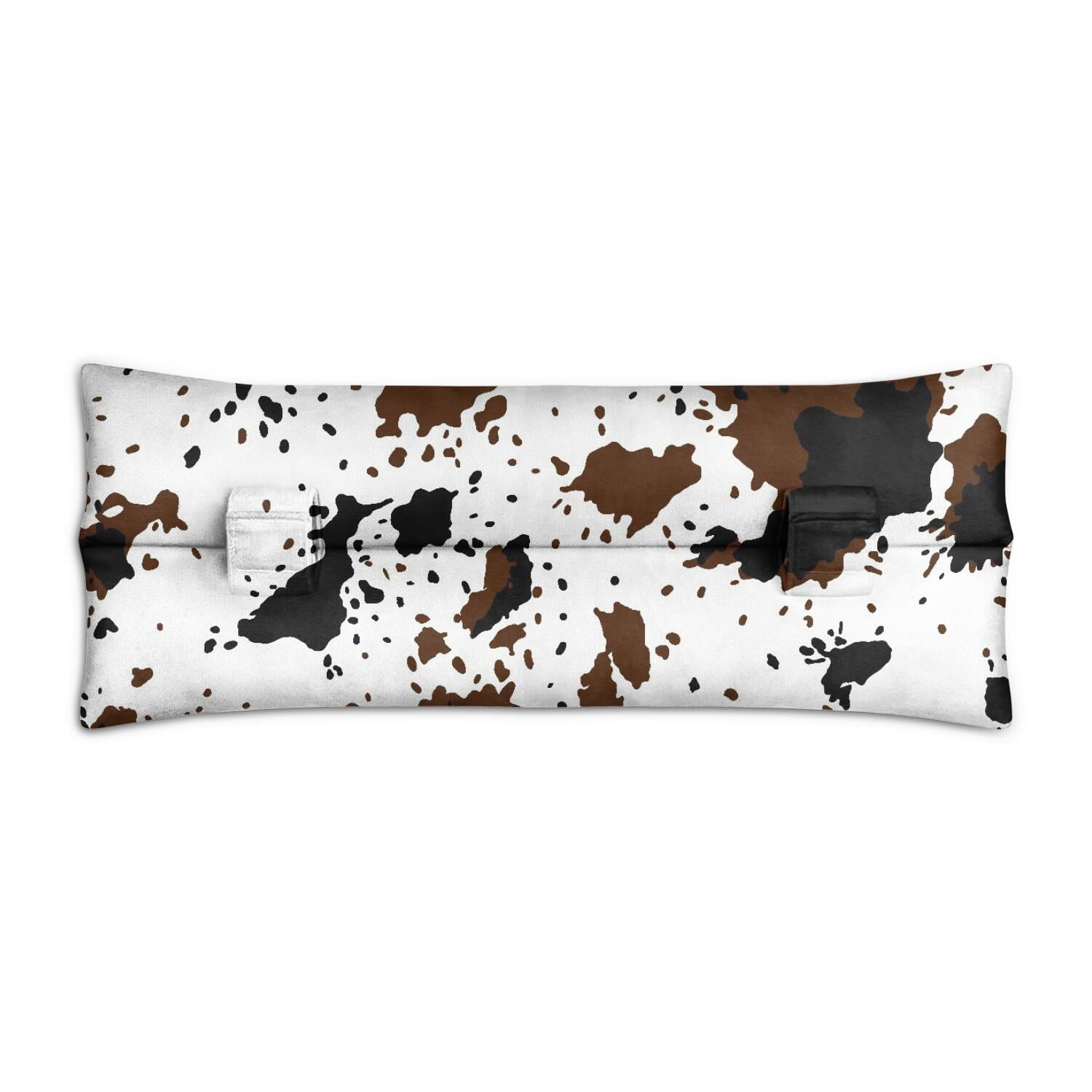 Farmhouse Vintage Cow Design Seatbelt Pillow - Post Mastectomy & Chest Surgery Cushion, Black and White Country-Themed Comfort for Women, 2-Inch Thick Pressure Relief Pad
