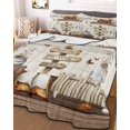 thumbnail image 1 of Farmhouse Vintage Twin XL Size Down Alternative Comforter, Lightweight Comforter Quilt Bedding Set with Pillow Shams Country Cotton Book Butterfly Art All Seasons Bed Comforter Duvet Insert 68"x98", 1 of 7