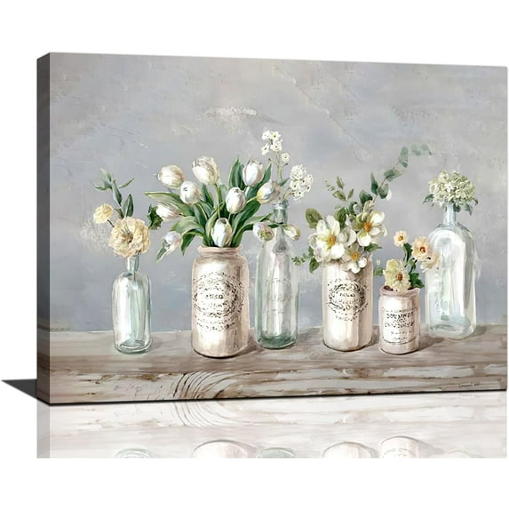 Farmhouse Wall Art Swing Wall Decor Country Barn Pictures Farmhouse Wall Decor Rustic Canvas Prints Painting Framed Artwork for Living Room kitchen Bedroom 16"x20"