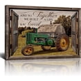 thumbnail image 1 of Farmhouse Wall Art Vintage Tractor Canvas Painting Barn Pictures Wall Decor Framed Posters Home For Living Room Bedroom Bathroom Decoration 12x16inch, 1 of 6