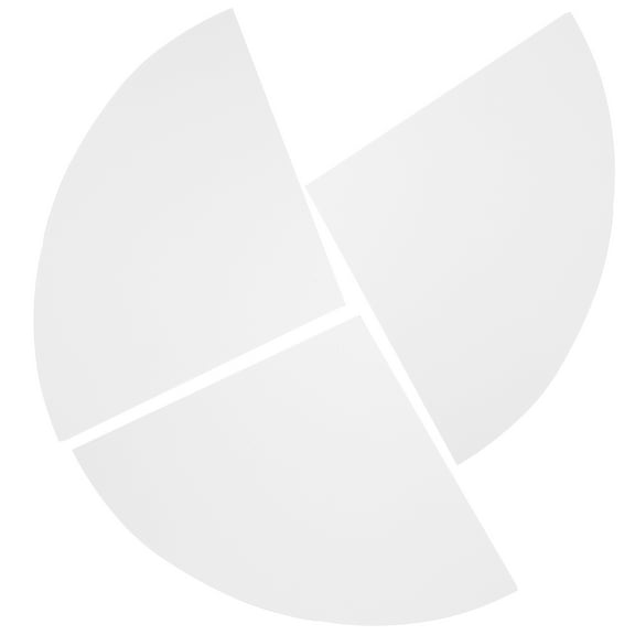 NIAIZEK 3-Pack White Floating Corner Wall Shelves Triangle Fan Shape Storage Rack for Home Organization