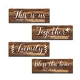 Farmhouse Wall Decor Wood Wall Art Signs THIS IS US/TOGETHER/FAMILY/BLESS THIS HOME Rustic