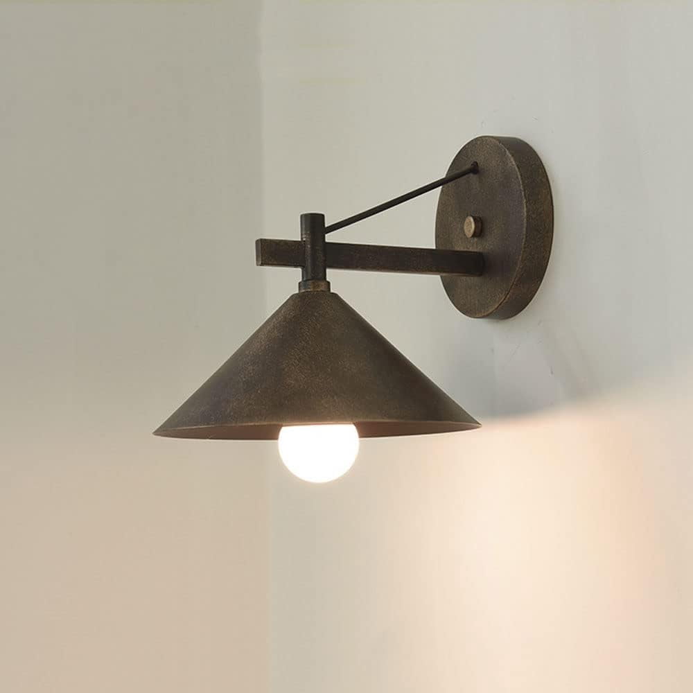 Farmhouse Wall Sconce Retro Outdoor Coach Light, Waterproof Industrial Porch Light Fixtures Wall Mount, Exterior Wall Lamp Vintage Wall Arm Lights for Doorway Garage