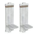 thumbnail image 1 of Farmhouse Wall Sconces Set of 2, Rustic Wood Candle Holders with Floating Shelves for Living Room, Fireplace Mantel Decor - (13 cm), 1 of 4