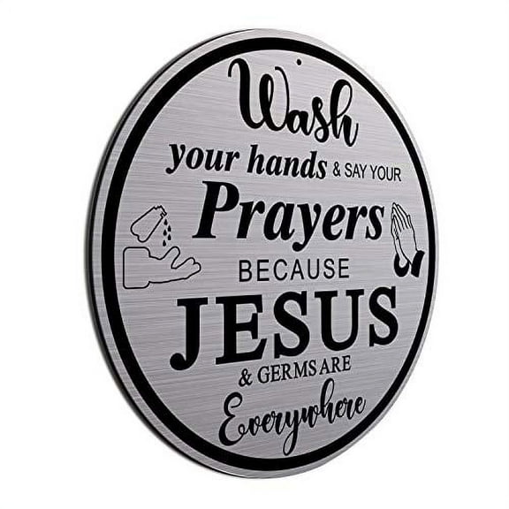 Farmhouse Wash Your Hands Sign - Made in USA - Aluminum Composite