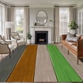 thumbnail image 1 of Farmhouse Washable Living Room Rugs 6'x9', Gradient Color Geometric Beige Brown Gray Wood Grain Low Pile Throw Large Area Rug Non-Slip Sturdy Edge Binding Carpet for Dining Room Kitchen Office, 1 of 9