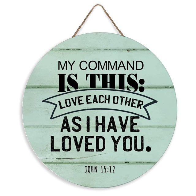 Farmhouse Sign My Command Is This Front Door Sign Rustic Decor