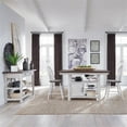 thumbnail image 1 of Farmhouse White 5 Piece Gathering Table Set, 1 of 10