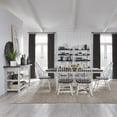 thumbnail image 1 of Farmhouse White 7 Piece Trestle Table Set, 1 of 4