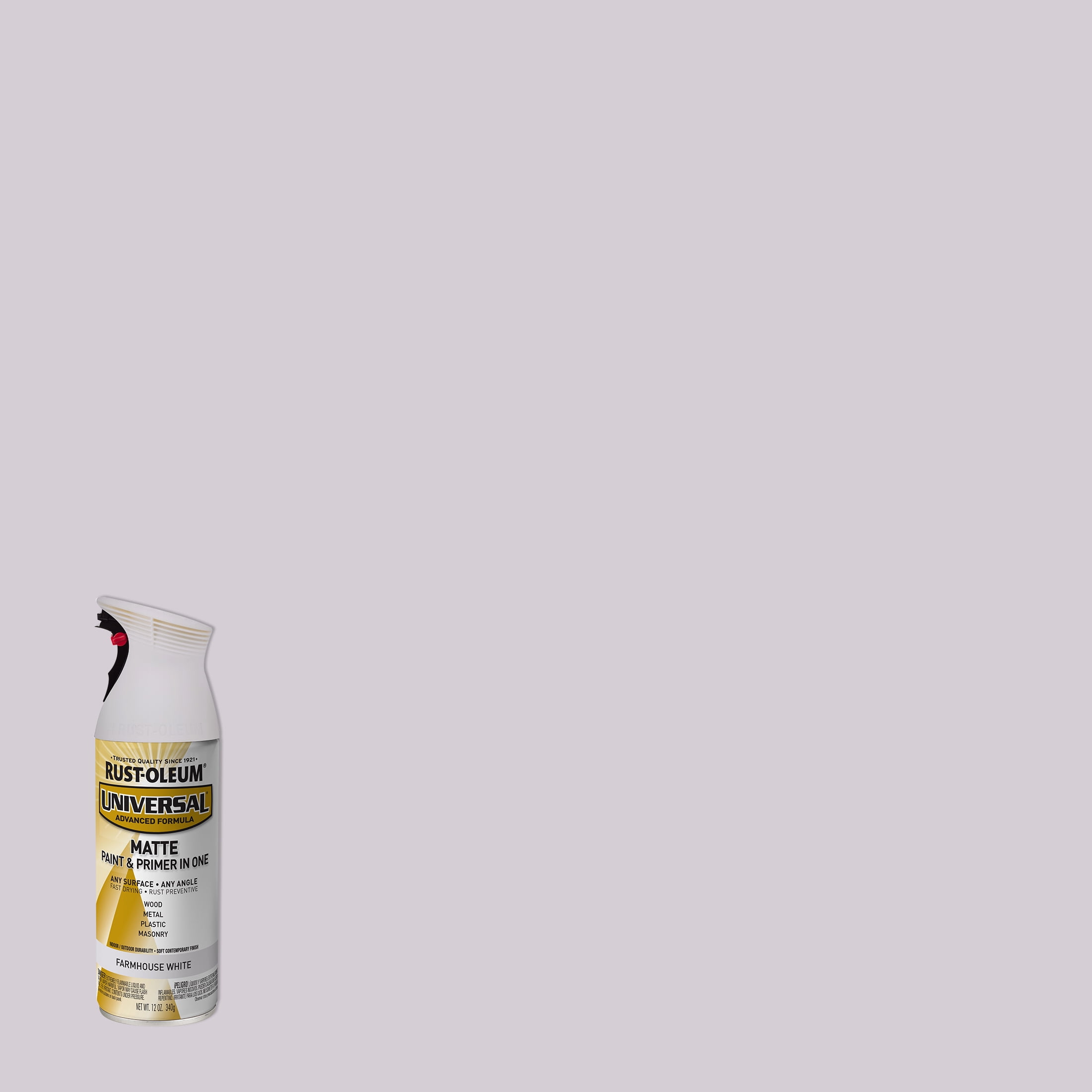 Farmhouse White, Rust-Oleum Universal All Surface Interior/Exterior Matte Spray Paint-376725, 11 oz, 6 Pack