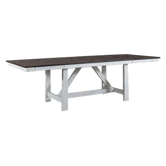 Farmhouse White Trestle Table